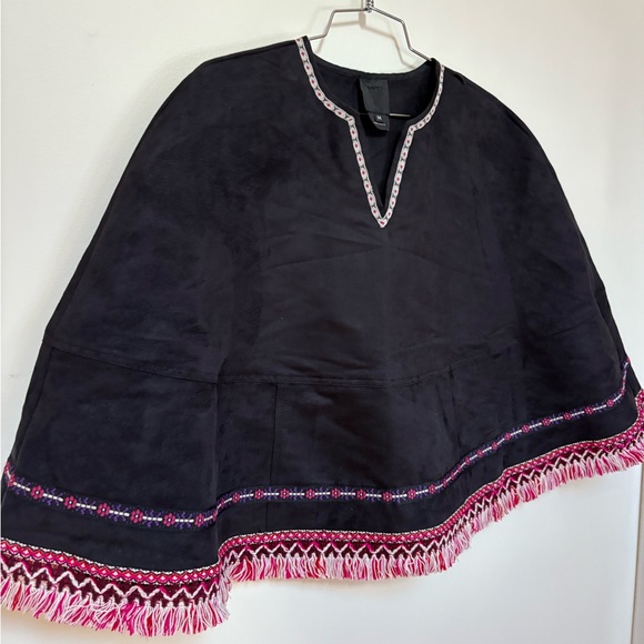 NWOT Free People Anna Sui Suede Cape Size Medium - Picture 8 of 14